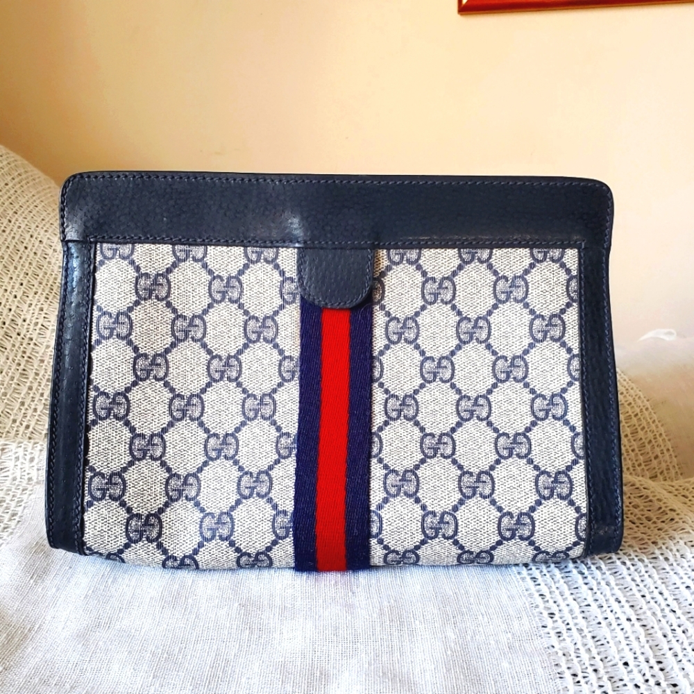 Vintage Gucci cosmetic bag Made in Italy